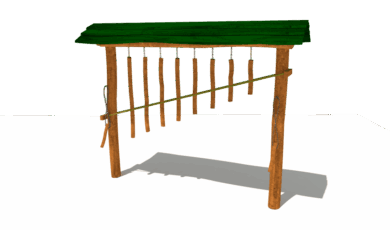 Playground
element from Hřiště hrou from Turnov, hand-made. Wooden educational element,
'dendrophone with a roof', made from acacia and oak wood. Wooden
educational element, dendrophone with canopy, made of acacia and oak wood.