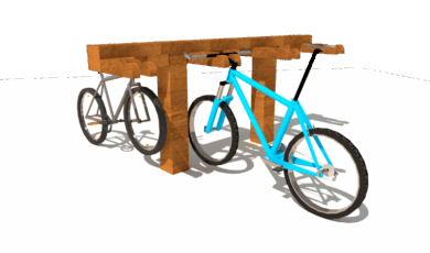 Playground element from
Hřiště hrou from Turnov, hand-made. Wooden accessory bike rack for hanging by
handlebars, made of acacia and oak wood. Bicycle
stand for hanging by handlebars, made from acacia and oak wood.