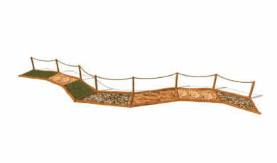 Playground
element from Hřiště hrou from Turnov, hand-made. Wooden educational element,
'sensory path wave', made from acacia and oak wood. Wooden
educational element, sensory path wave, made of acacia and oak wood.